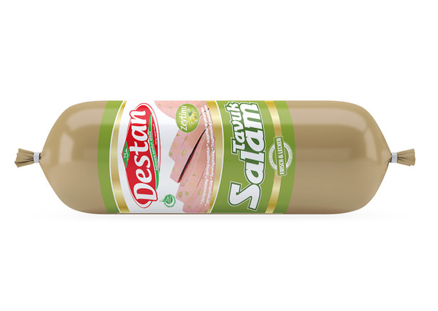 Destan Hühnersalami mit Oliven - Zeytinli Tavuk Salam 450g