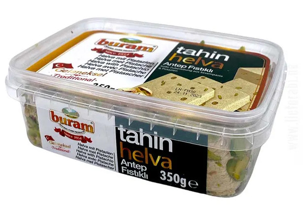 Buram Halva mit Pistazien - Tahin Helva Antep Fistikli 350g