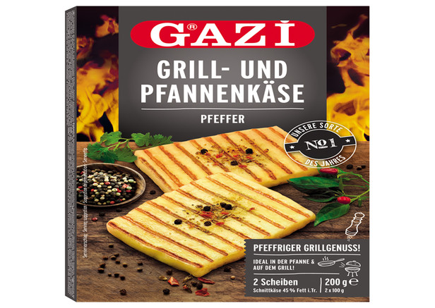 Gazi Grill und Pfannenkäse Pfeffer 2x100g