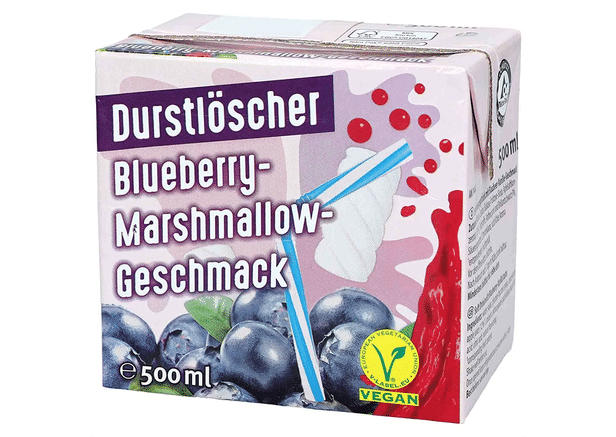 Durstlöscher Blueberry Marshmallow vegan 500ml