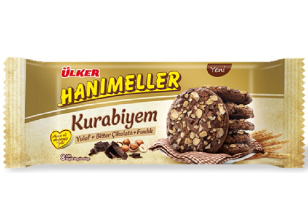 Ülker Hanimeller Kurabiyem Yulaf Bitter Cikolata Findik 180g