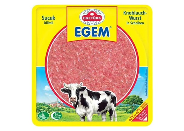 Egetürk Egem Knoblauchwurst in Scheiben - Sucuk Dilimli 200g