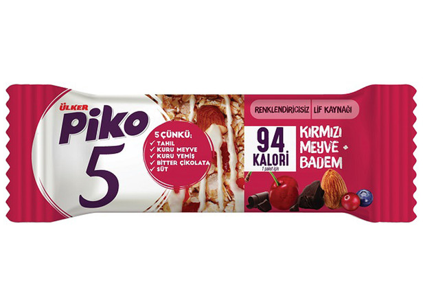 Ülker Piko Kirmizi Meyveli Badem Bar 20g