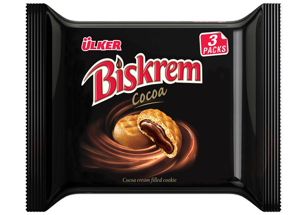 Ülker Biskrem Kakaolu Kremali Bisküvi 300g (3x100g)