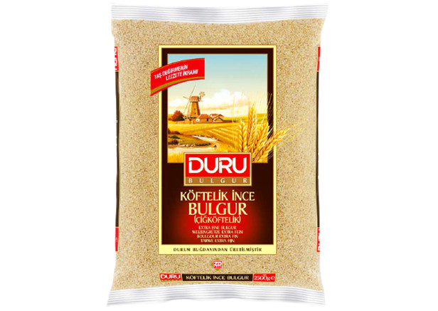 Duru Rohe Fleischbällchen, Bulgur für dünne Fleischbällchen - Çiğ Köftelik, İnce Köftelik Bulgur 2500g