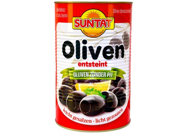 Suntat Oliven entsteint, geschwärzt - Siyah Zeytin Cekirdeksiz 18/20, 5kg