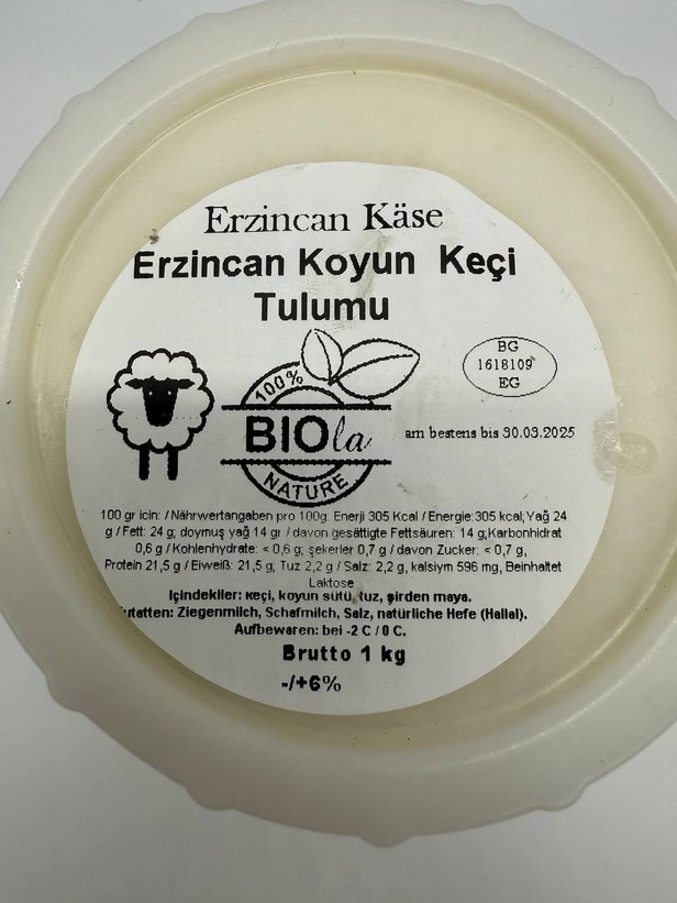 BIOla Erzincan Nomadenkäse - Erzincan Tulum Keçi Koyun 250g (ACHTUNG: NEUE VERPACKUNG)