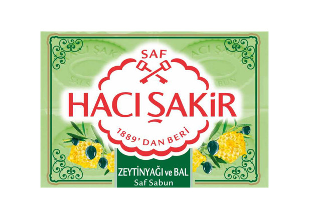 Haci Sakir Olivenöl und Honig Stückseife - Zeytinyagi ve Bal Saf Sabun 600g