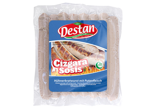 Destan Hühnerbratwurst mit Putenfleisch - Cizgara Sosis 800g