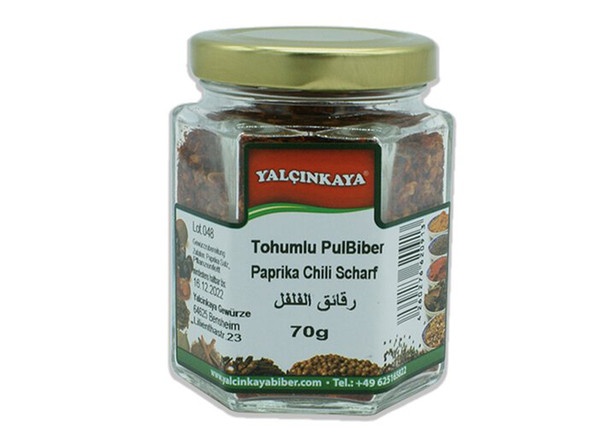 Yalcinkaya Paprika Chilischoten - Tohumlu Pulbiber 70g