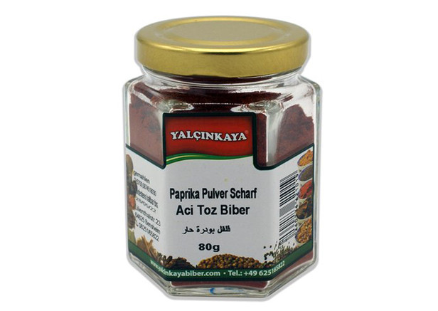 Yalcinkaya Paprika Scharf (Pulver) - Aci Toz Biber 80g