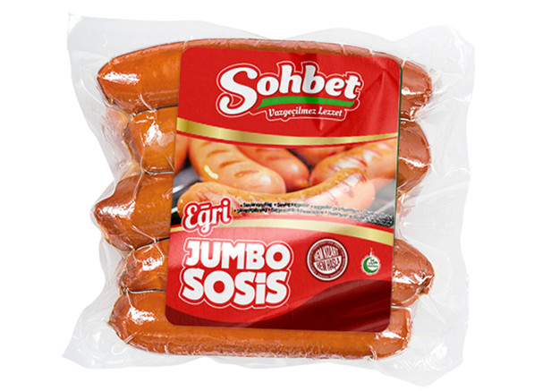 Sohbet Jumbo Geflügelwurst - Jumbo Sosis Egri 1000g