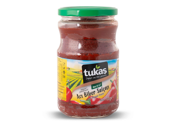 Tukas Paprikamark Scharf - Acı Biber Salçası 700gr