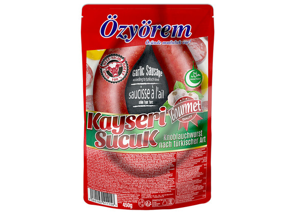 Özyörem Knoblauchwurst - Kayseri Sucuk 450g