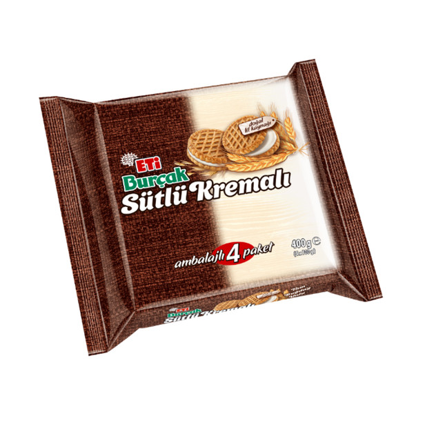 ETI Burcak Multipack - Yulafli Sütlü Kremali 400gr