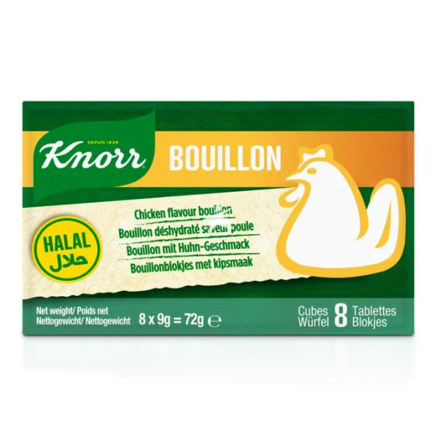 Knorr Chicken Flavour Bouillion - Tavuk Bulyon 8x9g