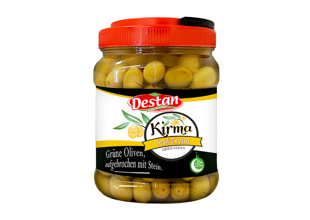 Destan Grüne Oliven - Kırma Yeşil Zeytin 700g