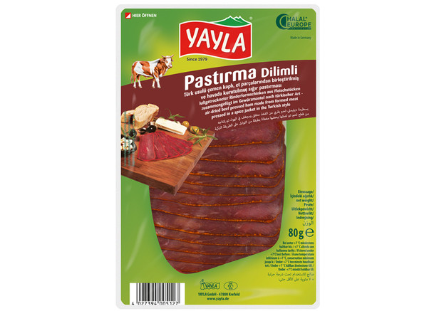 Yayla Rinderformfleisch - Pastirma Dilimli 80g