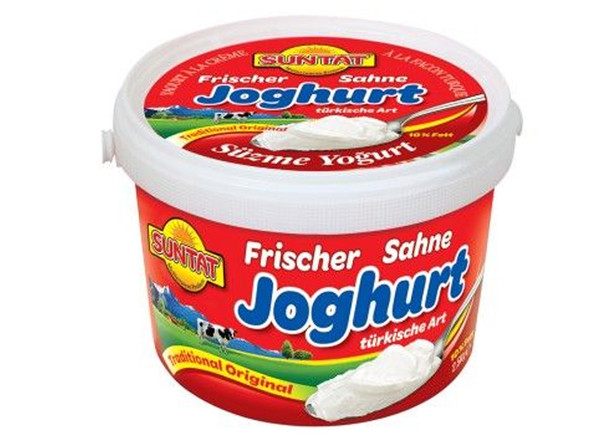 Suntat Sahnejoghurt - Süzme Yogurt 10% yagli 2,5kg