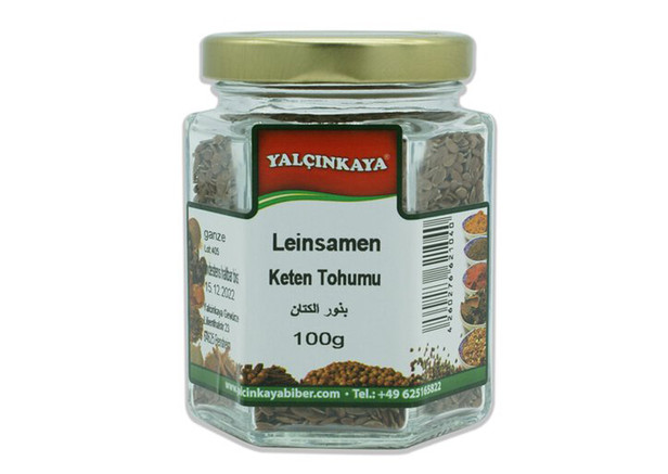 Yalcinkaya Leinsamen (Ganz) - Keten Tohumu 100g