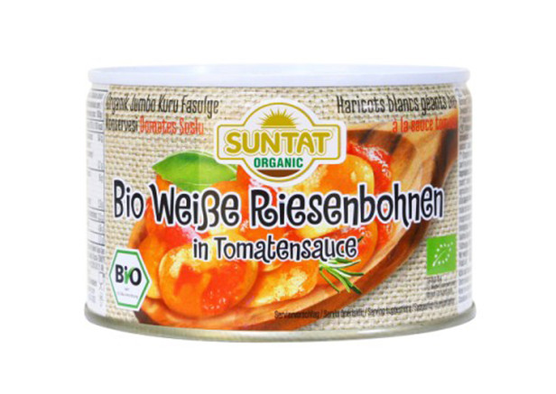 Suntat Bio Riesenbohnen in Sauce - Jumbo Fasulye Pilaki 400g