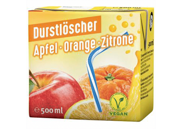 Durstlöscher Apfel - Orange - Zitrone 500ml