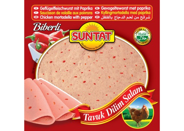 Suntat Geflügelfleischwurst m. Paprika - Tavuk Biberli Dilim Salam 200g