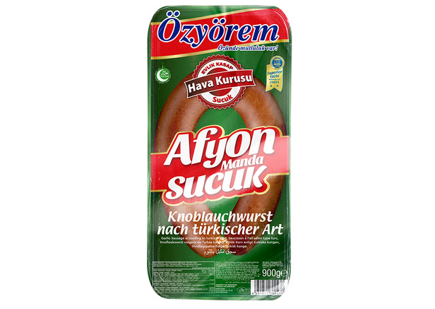 Özyörem Knoblauchwurst - Afyon Sucuk 900g