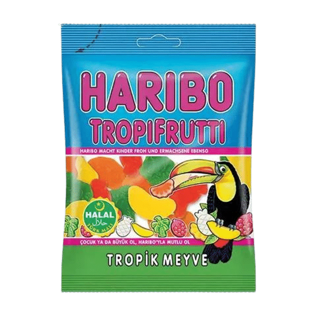 Haribo Tropi Frutti Halal - Tropik Meyve 100g