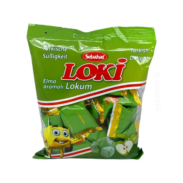 Sebahat Loki Lokum Elma aromali - Turkish Delight Apfel Geschmack 200g