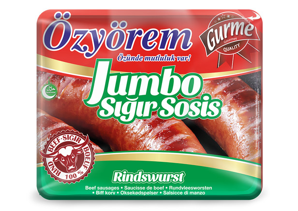 Özyörem Jumbo Rindswurst - Jumbo Sosis 800g