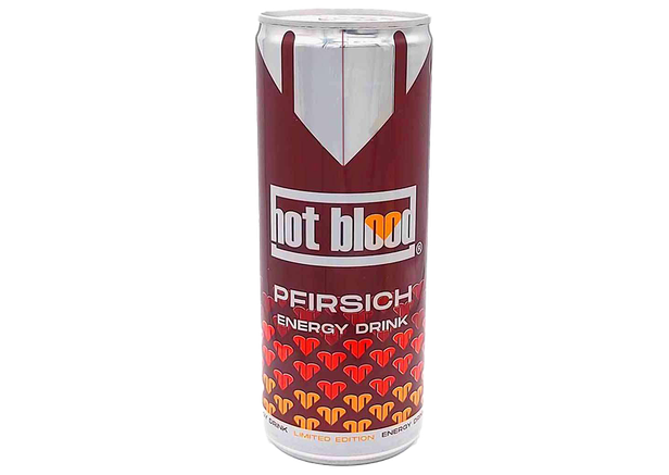 Hot Blood Şeftali Enerji - Energy Drink Pfirsich 250ml