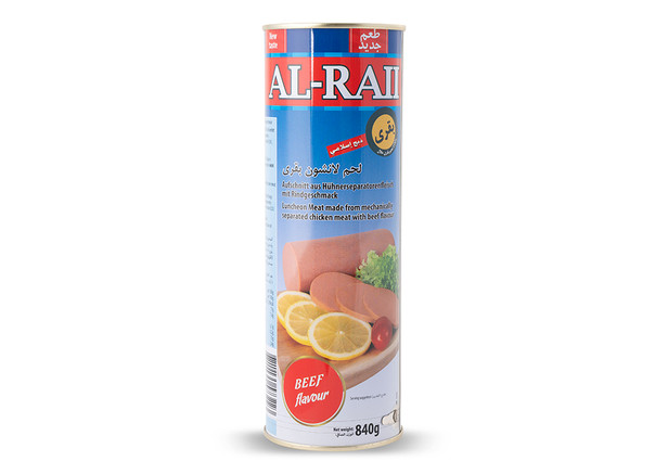 AL-RAII Fleischerzeugnis aus Hühnerseparatorenfleisch Rindgeschmack - Tavuk Salam Dana Eti Aroması 840gr