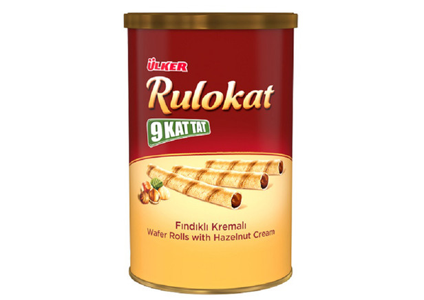 Ülker Rulokat Waffelröllchen mit Haselnusscreme - Findikli 170g