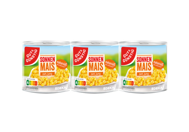EDEKA Sonnenmais - Konserve Mısır 3x150gr