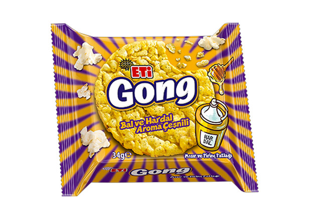 Eti Gong Reiswaffel mit Honig und Mustard 34g