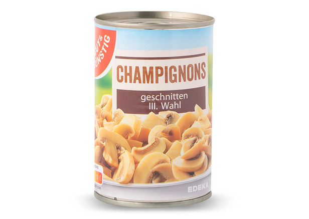 EDEKA Champignos Geschnitten III. Wahl -  Dilimlenmiş Mantarlar 170gr
