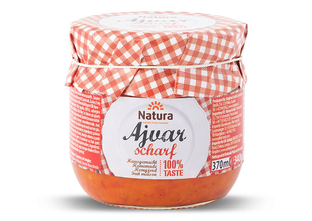 Natura Ajvar Scharf %100 Taste - Ayvar Acı 340gr
