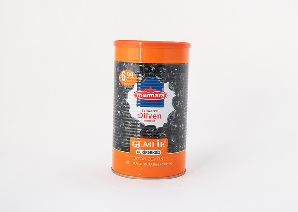 Marmara Gemlik Schwarze kernlose Oliven - Siyah Zeytin Cekirdeksiz 750g