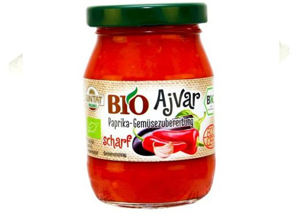 Suntat  Bio Ajvar scharf - Acı Ajvar 170g
