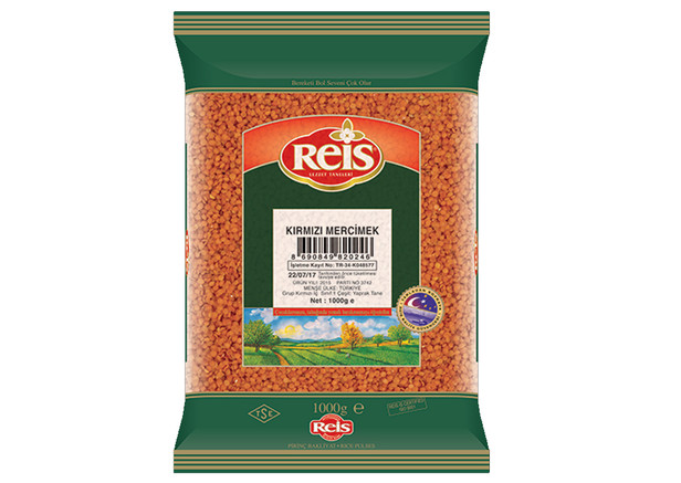 Reis Rote Linsen - Kırmızı Mercimek 1kg