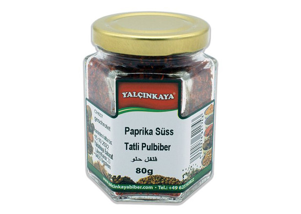 Yalcinkaya Paprika Süß (Pulver) - Tatli Pulbiber 80g