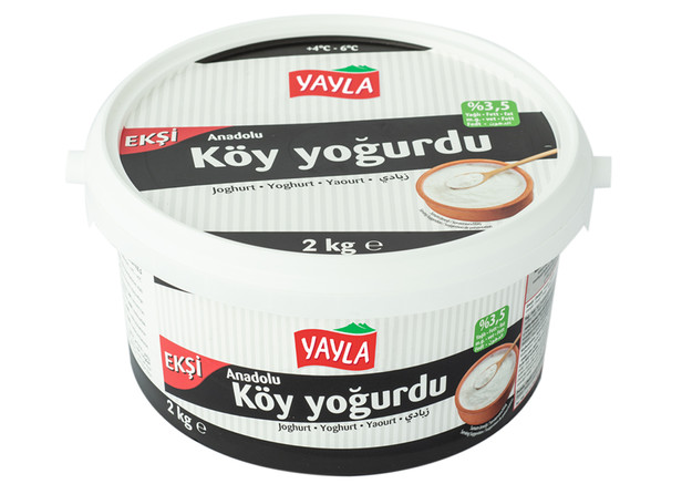 Yayla Anadolu Joghurt - Süzme Köy Yogurdu Eksi (3,5% Fett) 2kg