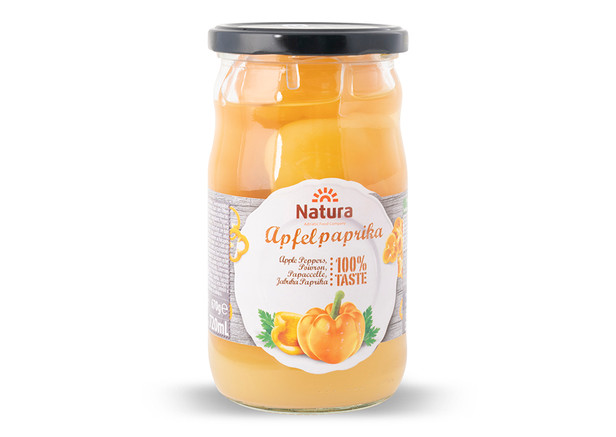 Natura Apfelpaprika - Biber Konservesi 350g