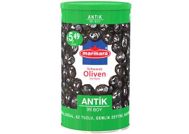 Marmara Antik Gemlik Schwarze Oliven - Siyah Gemlik Zeytin 800g