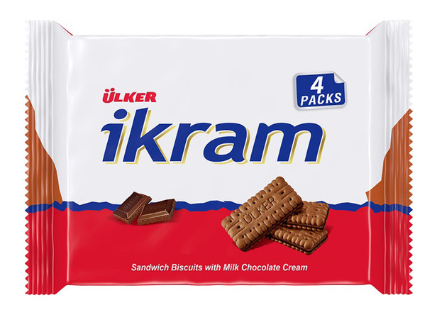 Ülker Ikram Schokoladen Kekse - Cikolatali Bisküvi 4x84g