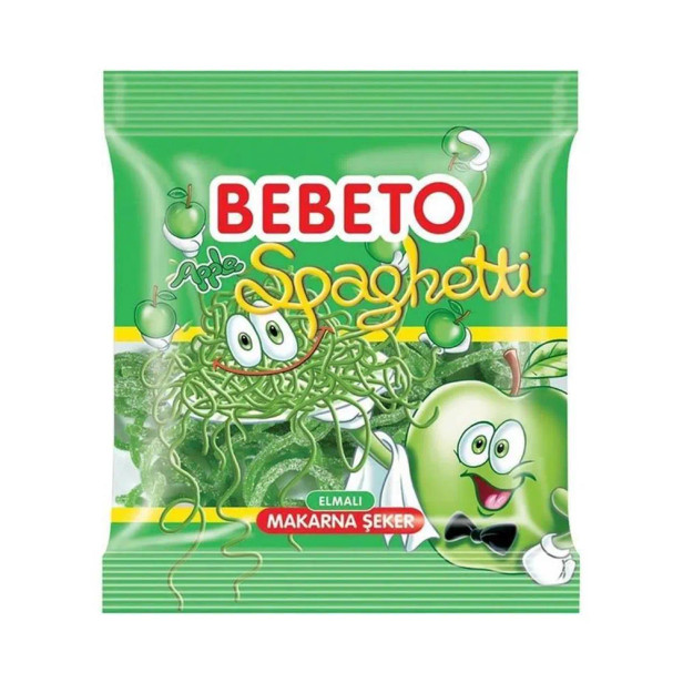 Bebeto Spaghetti Apple Soft Candy - Yumusak Seker 80g