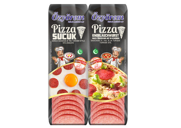 Özyörem Knoblauchwurst - Dilimlenmiş Pizza Sucuk 200g