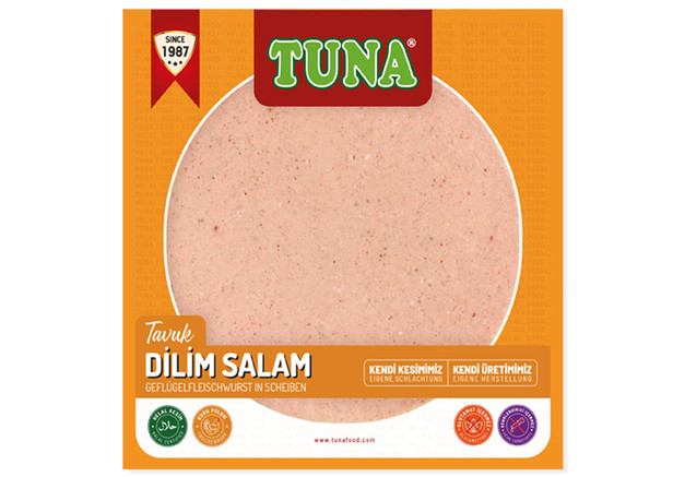 Tuna Hähnchenfleischwurst Scheibe - Tavuk Dilim Salam 150g