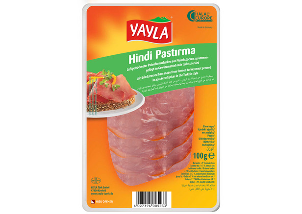 Yayla Putenformfleischschinken - Hindi Pastirma 100g